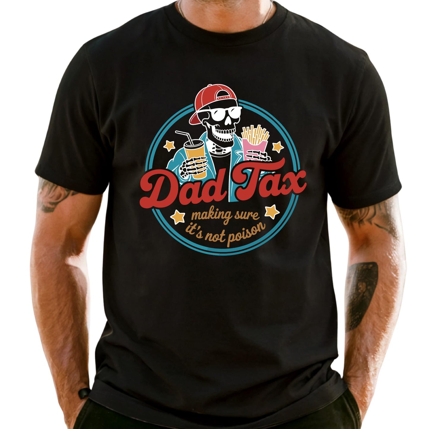 Funny Skeleton Dad Tax Shirt, Comfort Colors Dad Tax Tee, Dad Tax Shirt, Fathers Day Gift