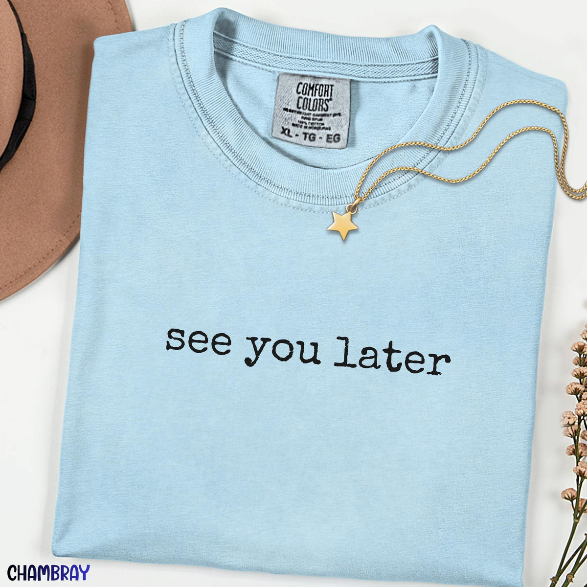 See You Later Comfort Colors Shirt, Funny Summer Quote Tee, Trendy Vacation Shirt, Minimalist Beach Summer TShirt, Cute Graphic Tee