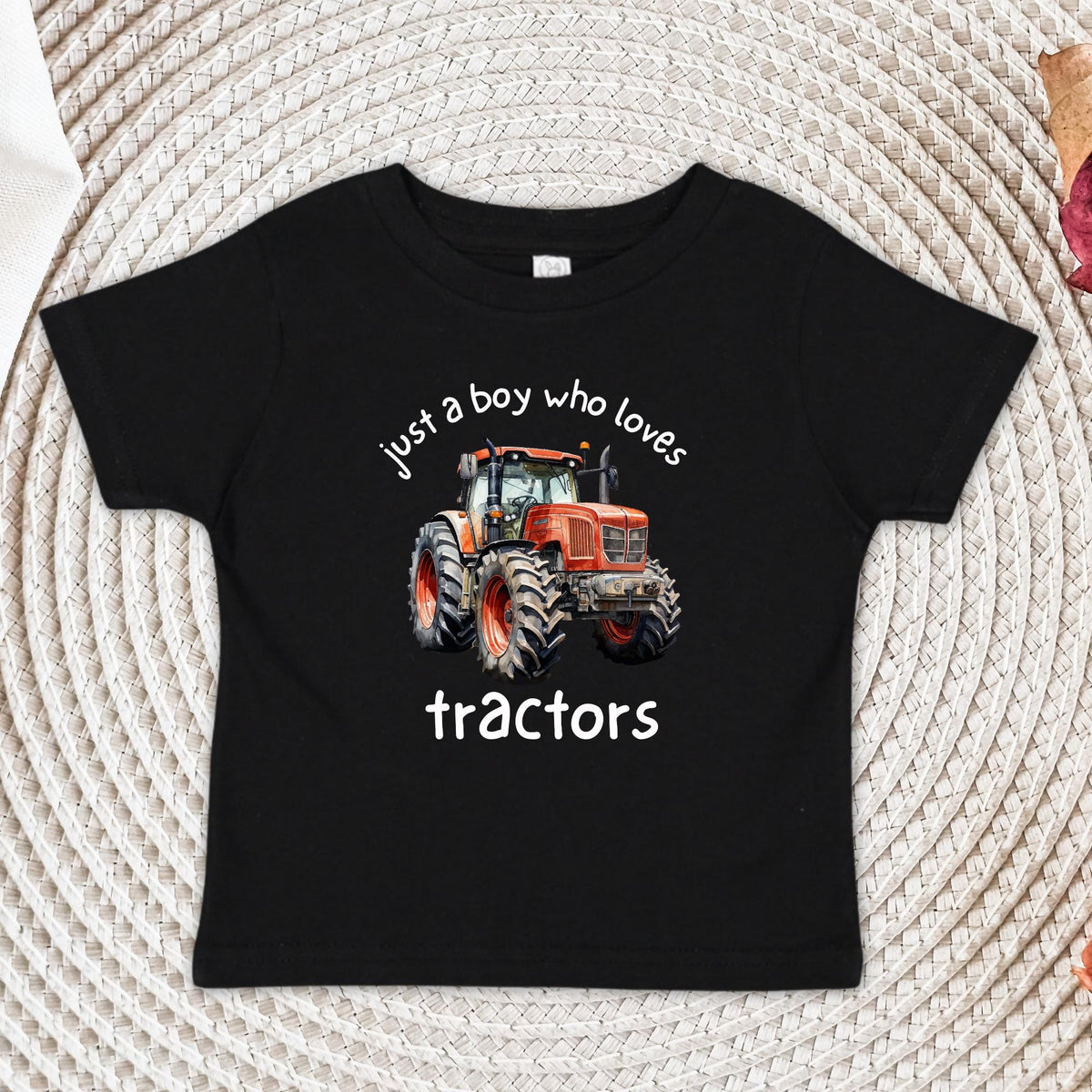 Just A Boy Who Loves Tractors Onesie®, Boys Tractor Shirt, Baby Shower Gift, Baby Announcement Bodysuit