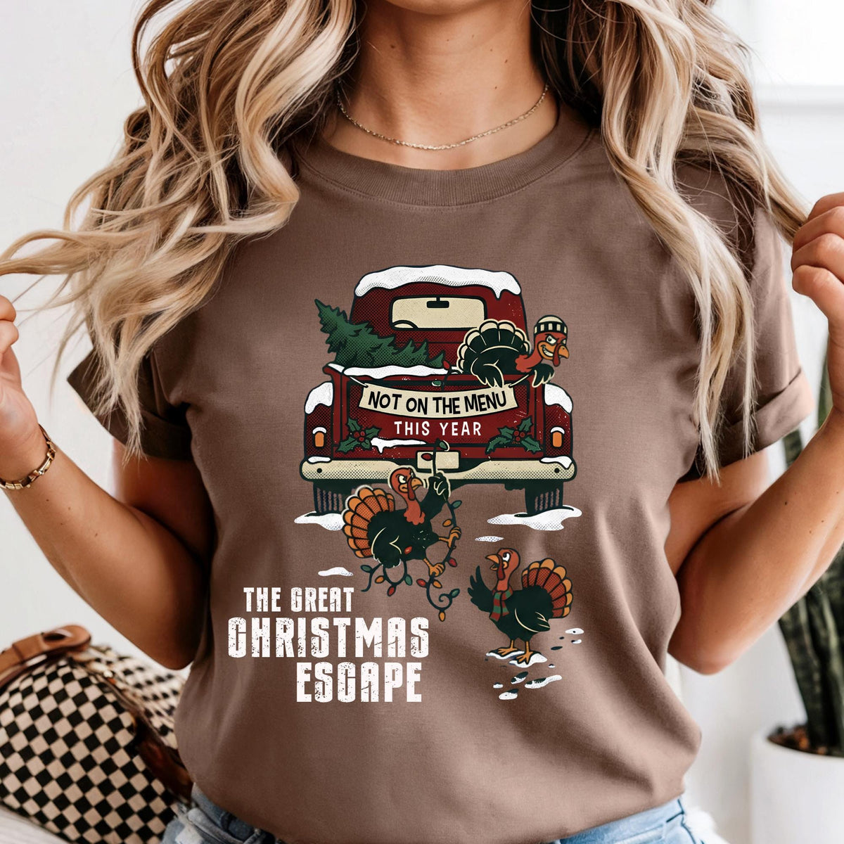Funny Christmas Comfort Colors® Shirt, The Great Christmas Escape Shirt, Not On The Menu This Year Tee