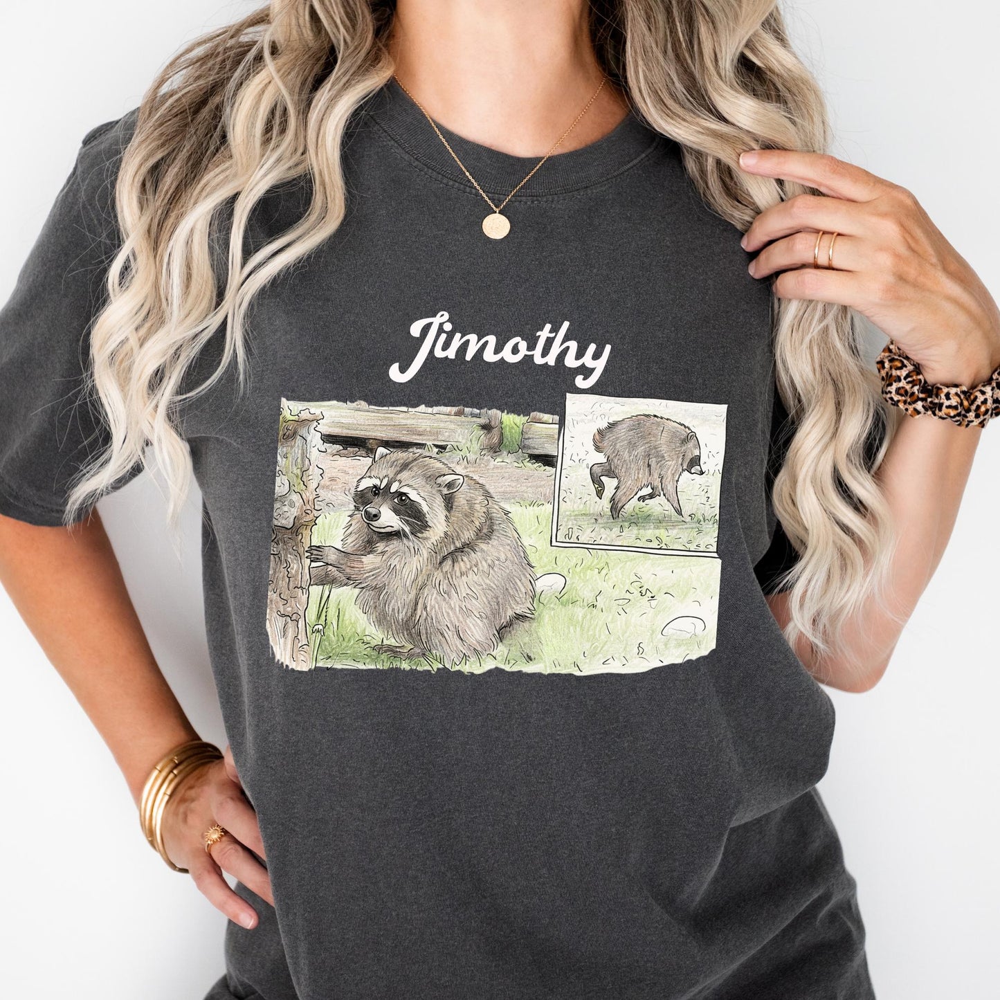 Comfort Colors® Jimothy Raccoon Viral Shirt, Short King Jimothy Tee. Famous Seattle Raccoon Shirt