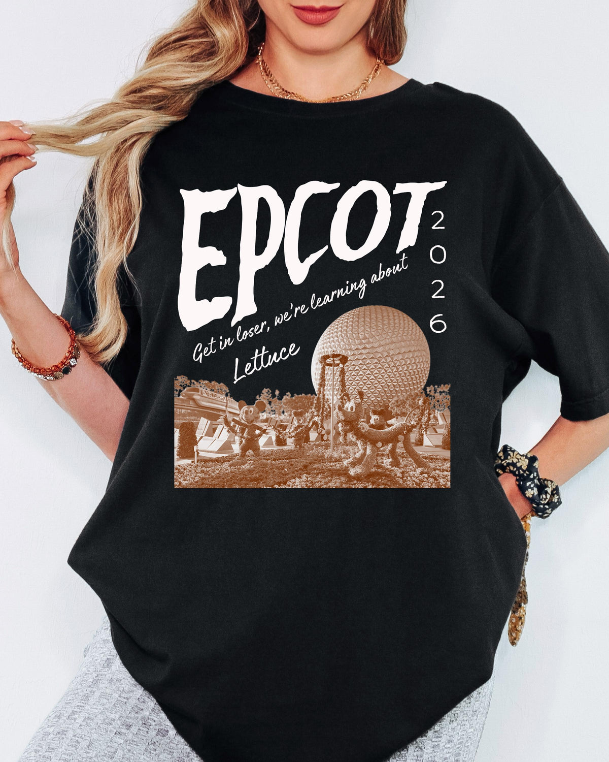 Comfort Colors® Epcot Inspired Shirt, Disney Park Get In Loser We Re Gonna Learn About Lettuce Tshirt for Women | Men