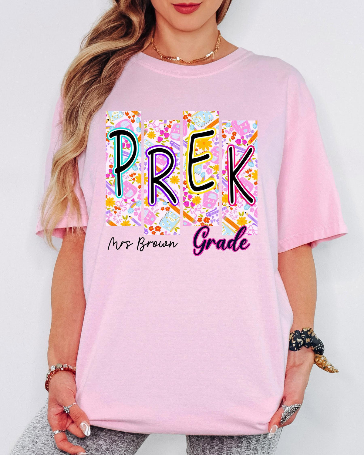 Custom Comfort Colors® Third Grade Level Teacher Shirt, Back To School Tshirt, Kinder Garten 5th Grade Tee