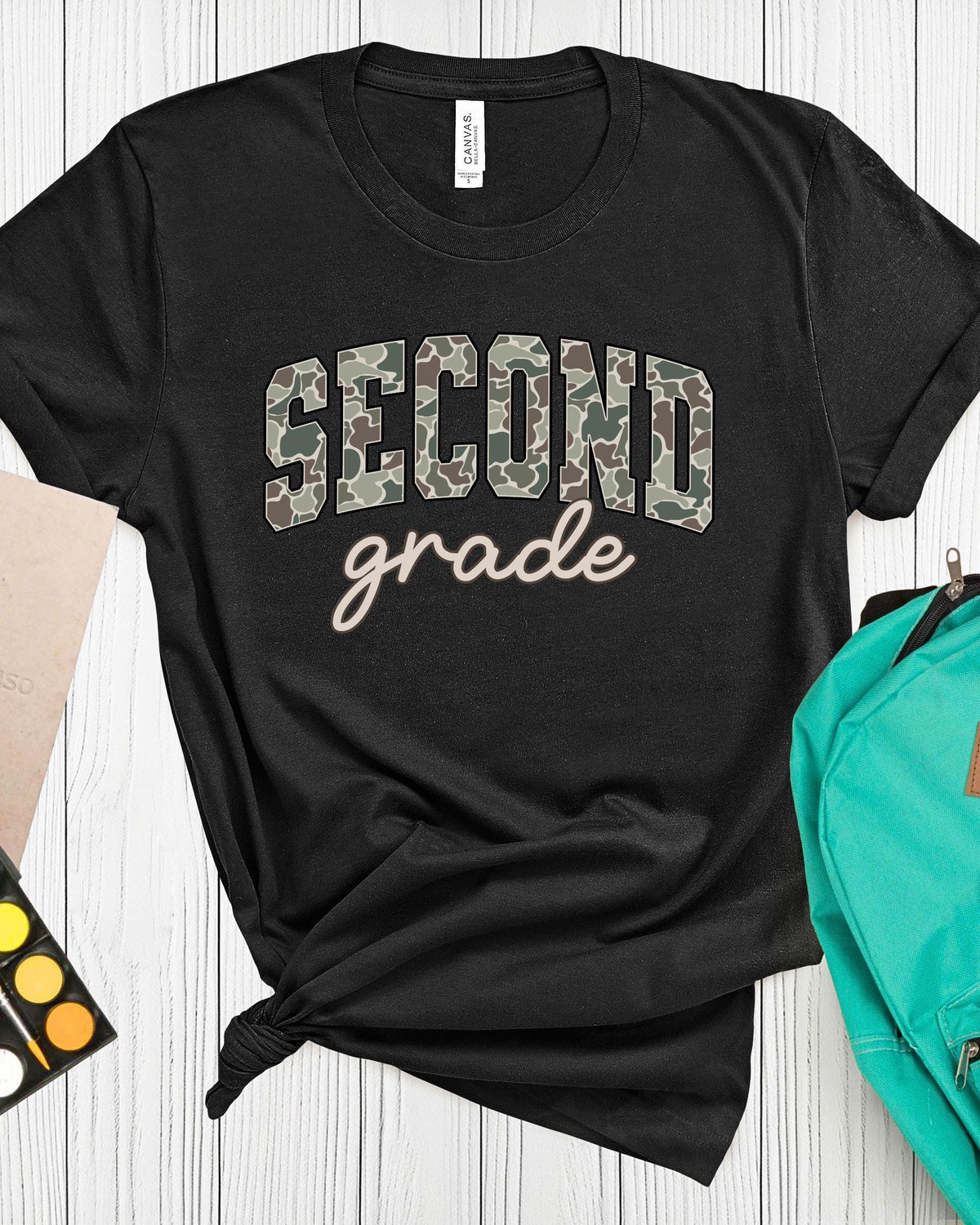Retro Camo Back To School Shirt, Vintage First Day Of School Shirt, Pre-K First Second Third Fourth Fifth Grade Shirt