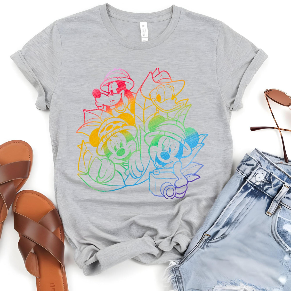 Animal Kingdom Shirt, Colorful Disney Characters T-shirt, Animal Kingdom Family Tee, Cute Holiday Shirt, Trip Gift