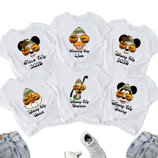 Custom Disney Trip Family Shirt, Disney 2025 Shirt, Disney World Family Shirt, Disney Birthday, Matching Family Shirt, Birthday Gift