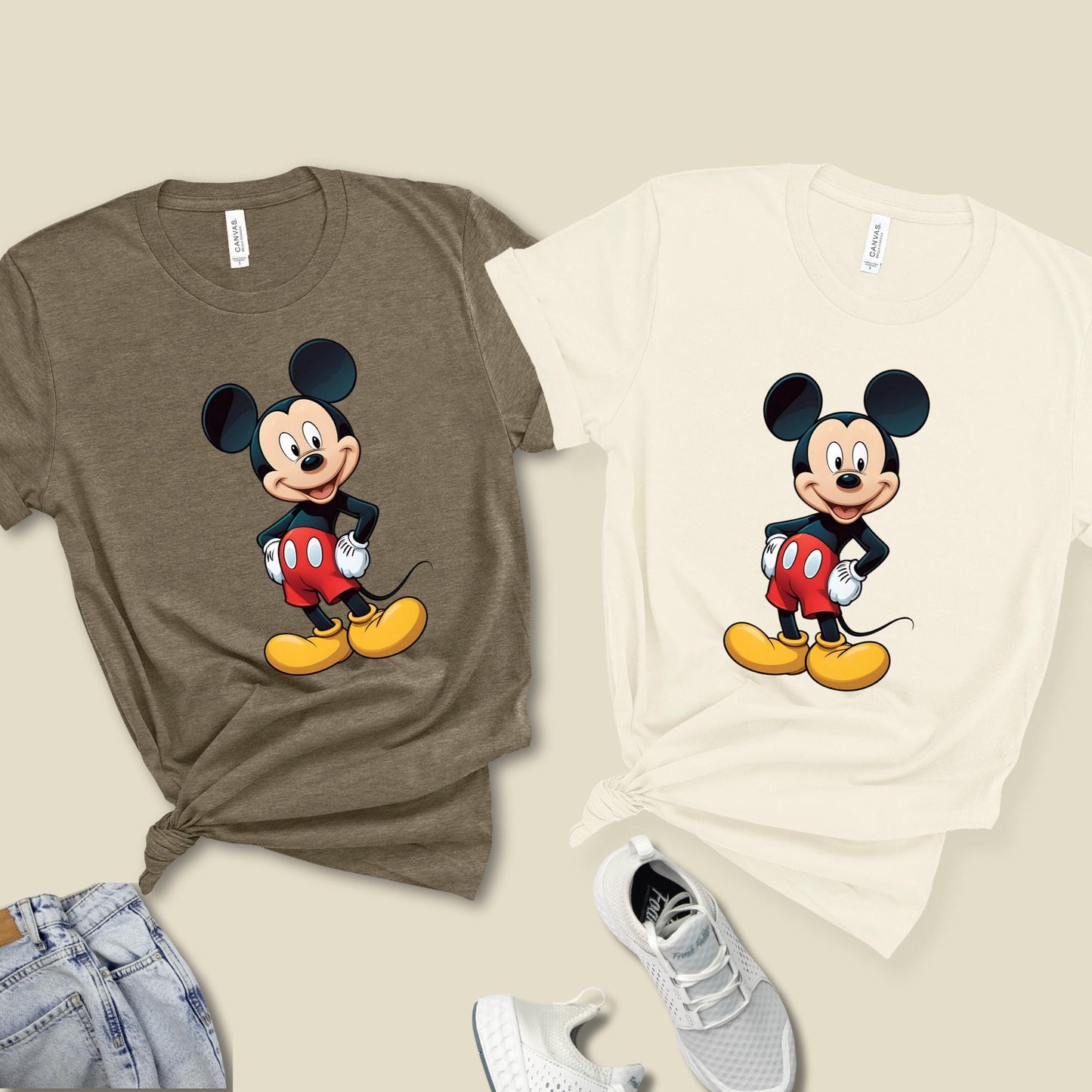 Disney Mickey Mouse Vintage Portrait Shirt, Mickey Classic Pose Shirt Disneyland Trip Shirt
