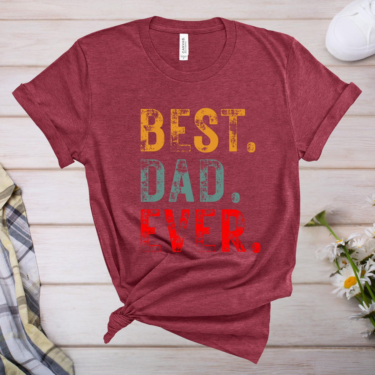 Best Dad Ever Shirt Fathers Day Gift For Dad, Best Dad T-Shirt For Men, Funny Dad Gift From Daughter, Funny Birthday Gift For Best Dad