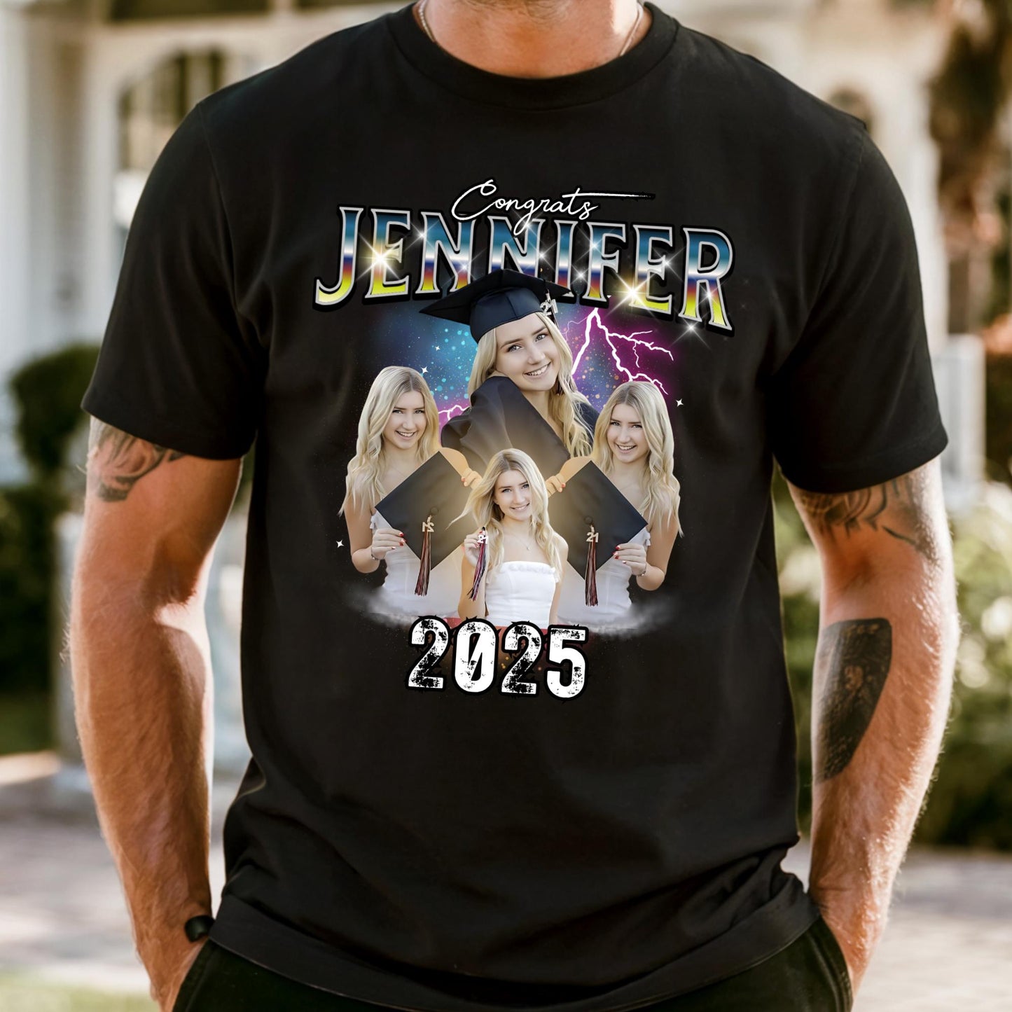 Custom Comfort Colors Girlfriend Shirt: Personalized Photo Gift