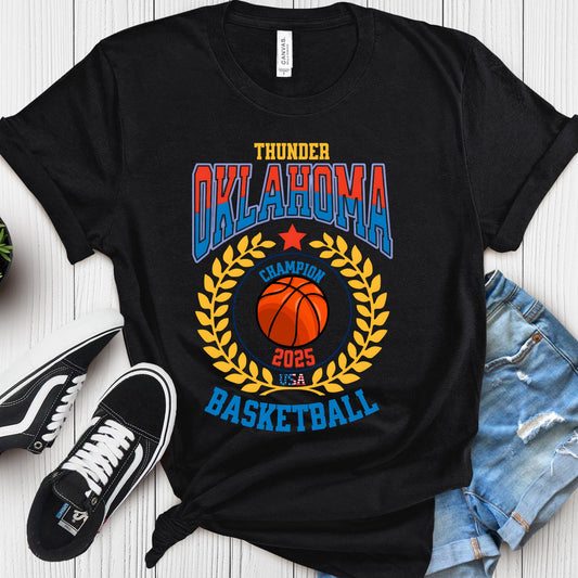 Vintage Oklahoma Basketball T-Shirt: Retro Thunder Fan Gear