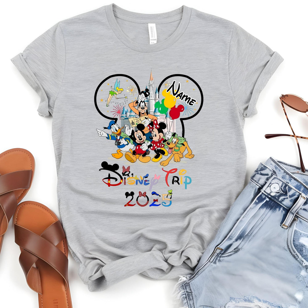 Personalized Disneyland Family Trip Shirt: Custom Vacation Tee