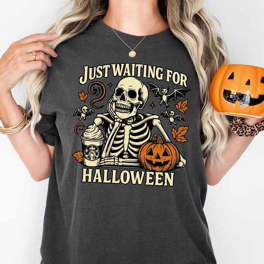 Comfort Colors Skeleton Halloween Shirt: Funny Spooky Season Tee