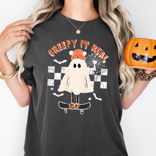 Creep It Real Comfort Colors Shirt: Vintage Halloween Tee