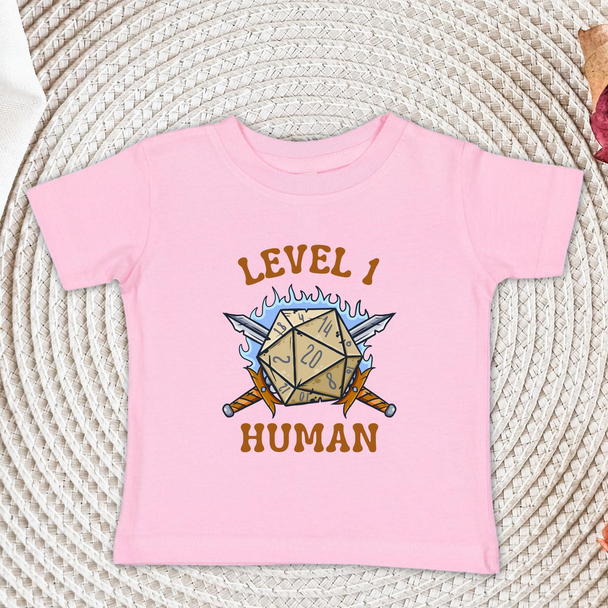 Level 1 Human Baby Onesie®, Twenty Sided Dice, MMO, RPG, Baby Shower Gift, Hipster Baby Shower Shirt, Baby Announcement, Newborn Outfit