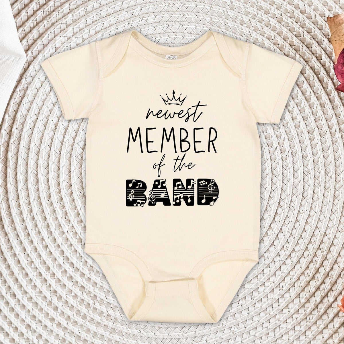 Newest Member of The Band Shirt and Onesie®, Baby Shower Gift, Music Lover Baby Shower Shirt, Baby Announcement Bodysuit