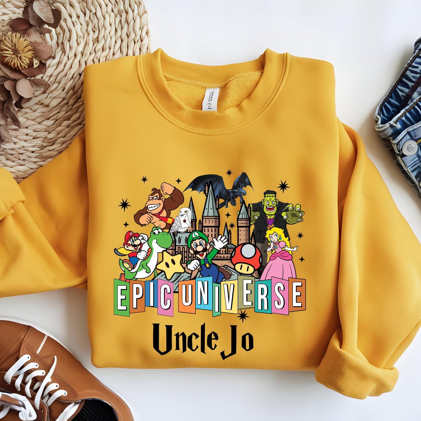 Personalized Epic Universe Sweatshirt: Orlando Family Trip Souvenir