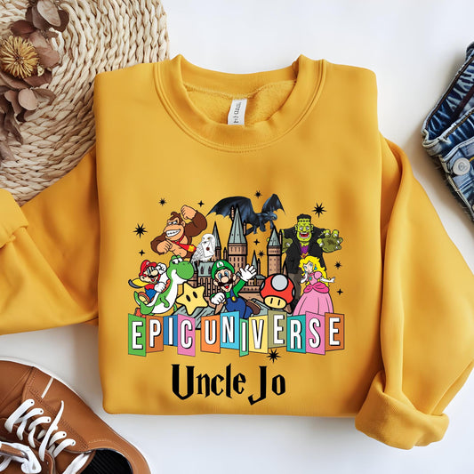 Personalized Epic Universe Sweatshirt: Orlando Family Trip Souvenir