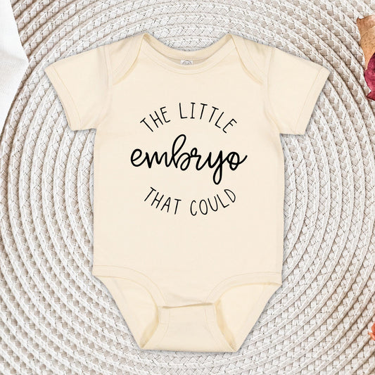The Little Embryo That Could Baby Bodysuit - IVF Baby Onesie® - Minimalist Bodysuit - Natural In Vitro Onesie®