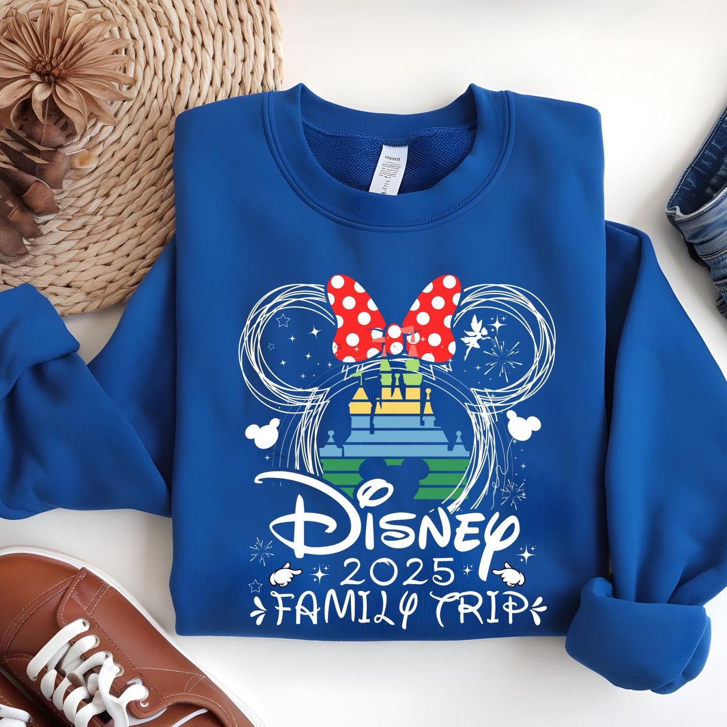 Disney Sweatshirt: Custom Vacation Sweatshirt, Minnie and Mickey Shirt, Hoodie, Sweat