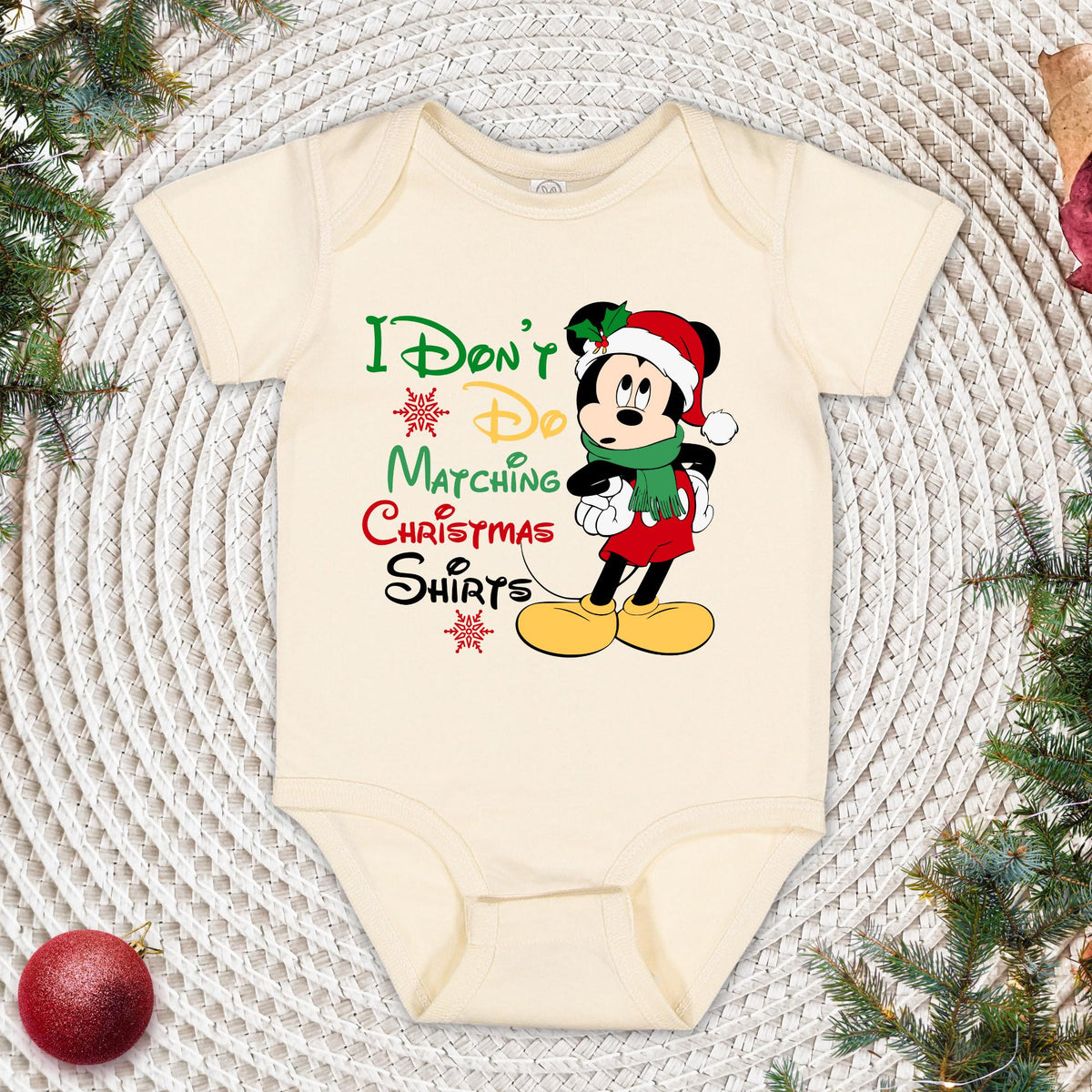 Disney Mickey and Minnie Shirt, Disney Couple Matching T-Shirt, I Don't Do Matching Christmas Shirts, Disney Family Tee, Christmas Gift