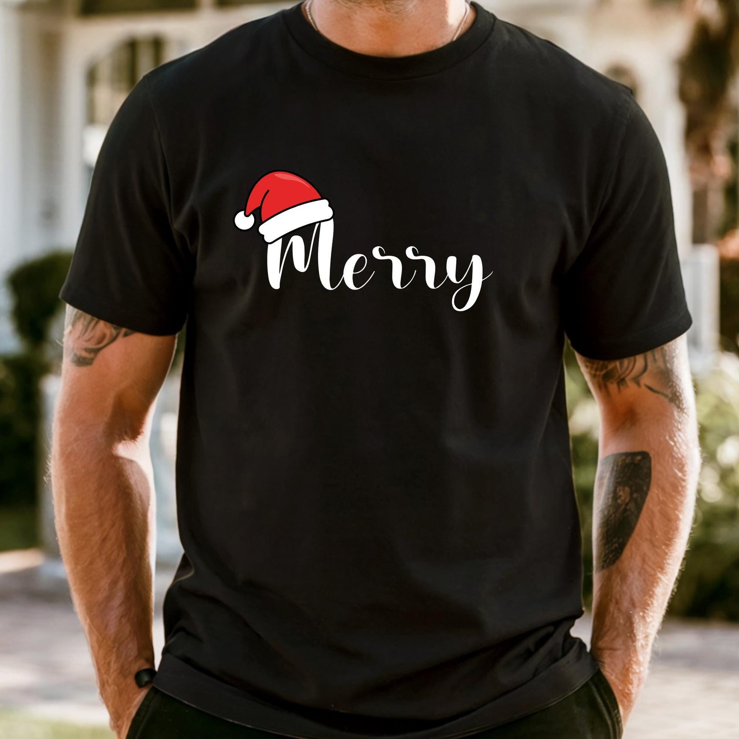 Comfort Colors® Merry Christmas Shirt: Gift For Couples Xmas Matching Tee