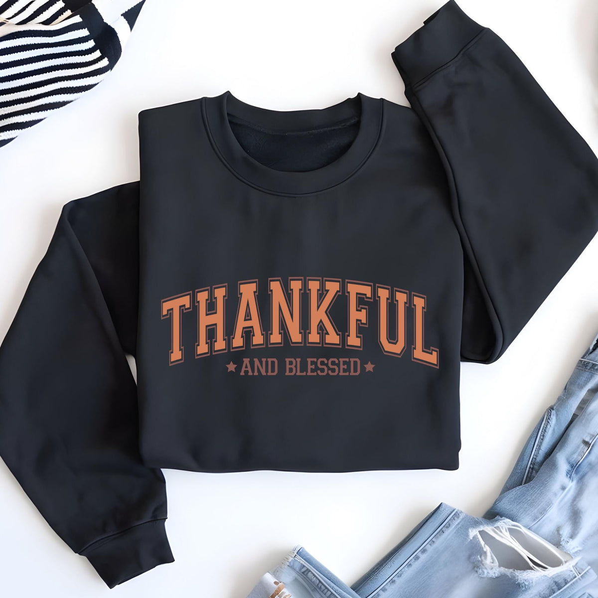 Thankful and Blessed Sweatshirt, Fall Season Hoodie, Thanksgiving Gift