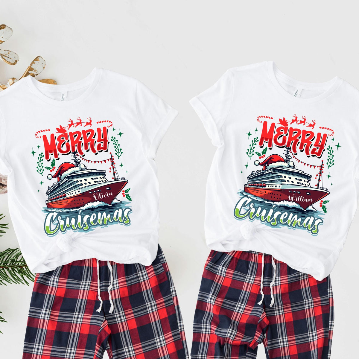 Personalized Merry Cruisemas Shirt Xmas Family Vacation Tee