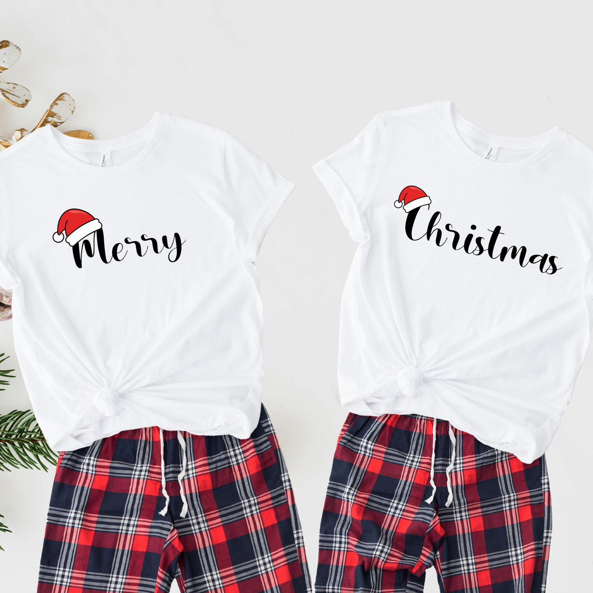 Merry Christmas Matching Shirt, Xmas Couples Tee Gift For Her | Him