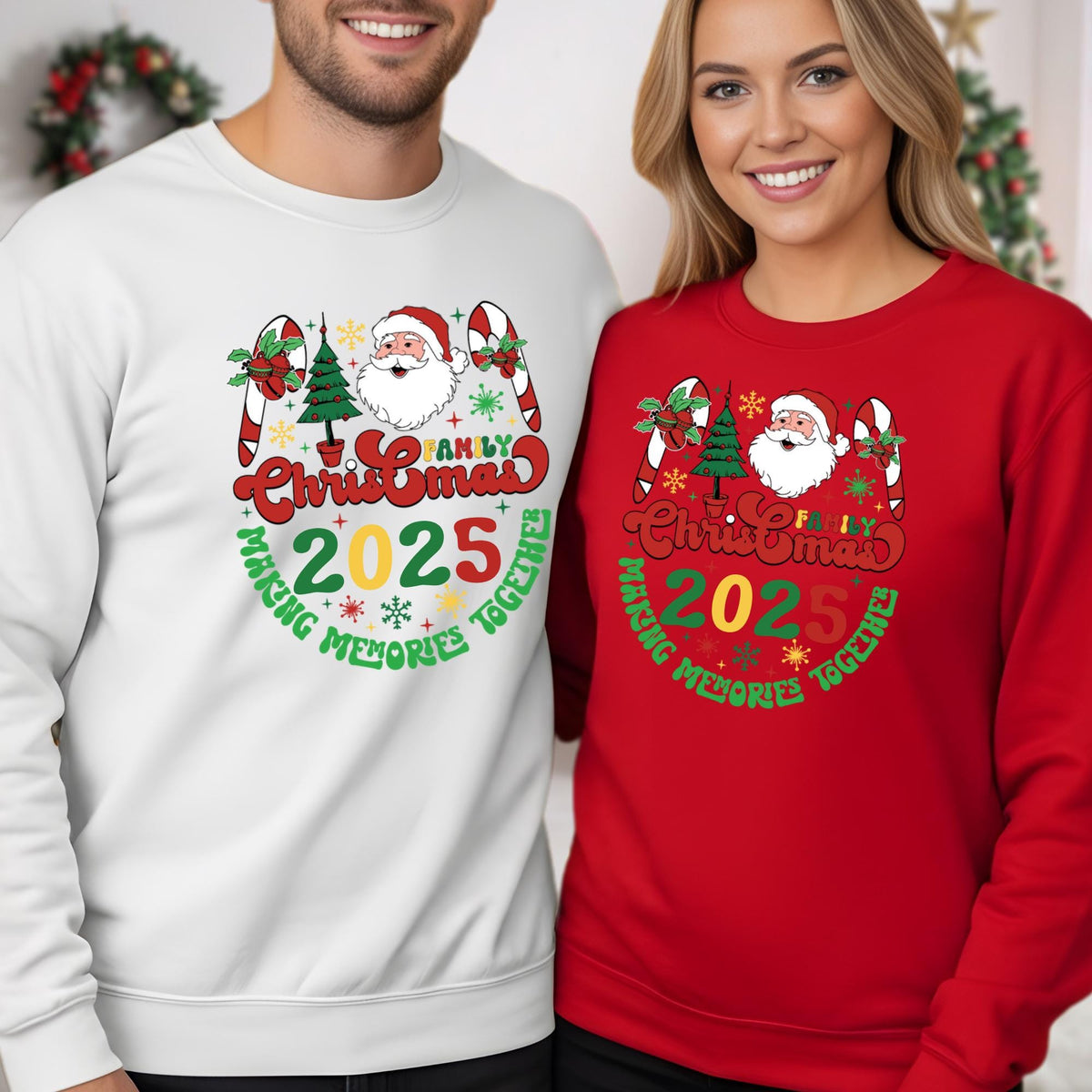 Family Christmas 2025 Sweatshirt Making Memories Together Hoodie Xmas Gift
