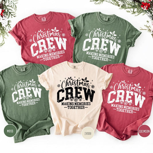 Comfort Colors® Christmas Crew Shirt, Matching Family Holiday Tee, Making Memories Together T-shirt