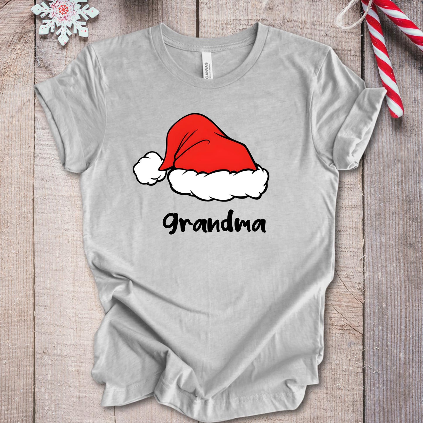 Custom Family Christmas Shirt: Santa Hat Name Matching Xmas Tee