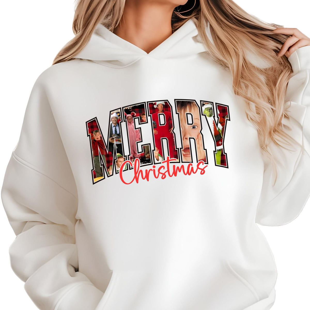 Merry Christmas Movie Sweatshirt, 90s Nostalgia Sweat, Xmas Hoodie
