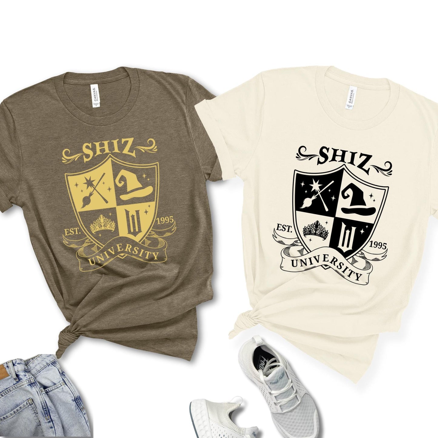 Shiz University Est 1995 Shirt, Defy Gravity Broomstick Magic Wand T-shirt, Wizard Tee