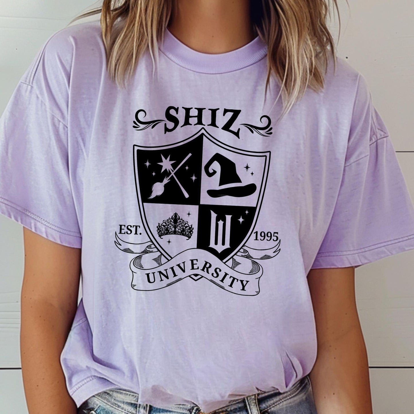 Comfort Colors® Shiz University Shirt, Defy Gravity Wizard Tee, Magic Wand Outfit