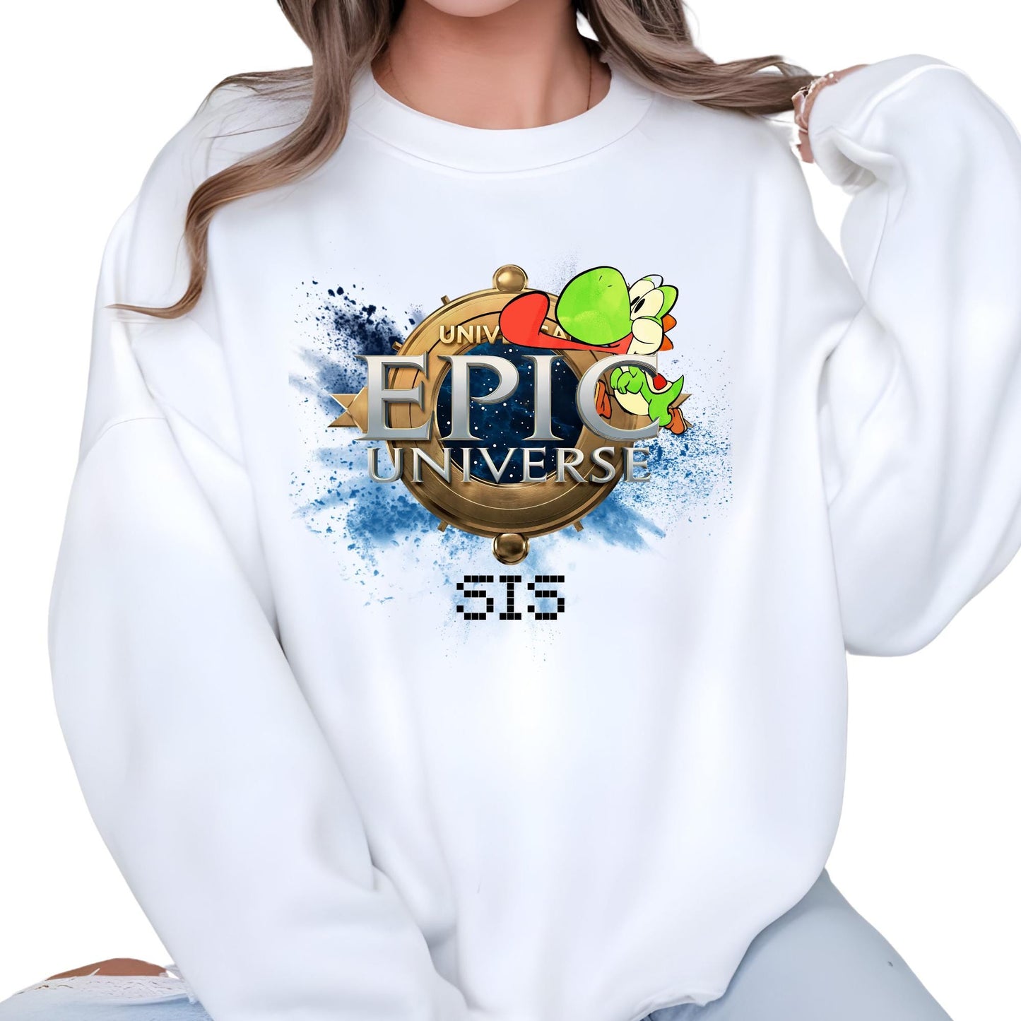 Epic Universe Family Matching Sweatshirt, Personalized Holiday Hoodie, Mario Birthday Sweat