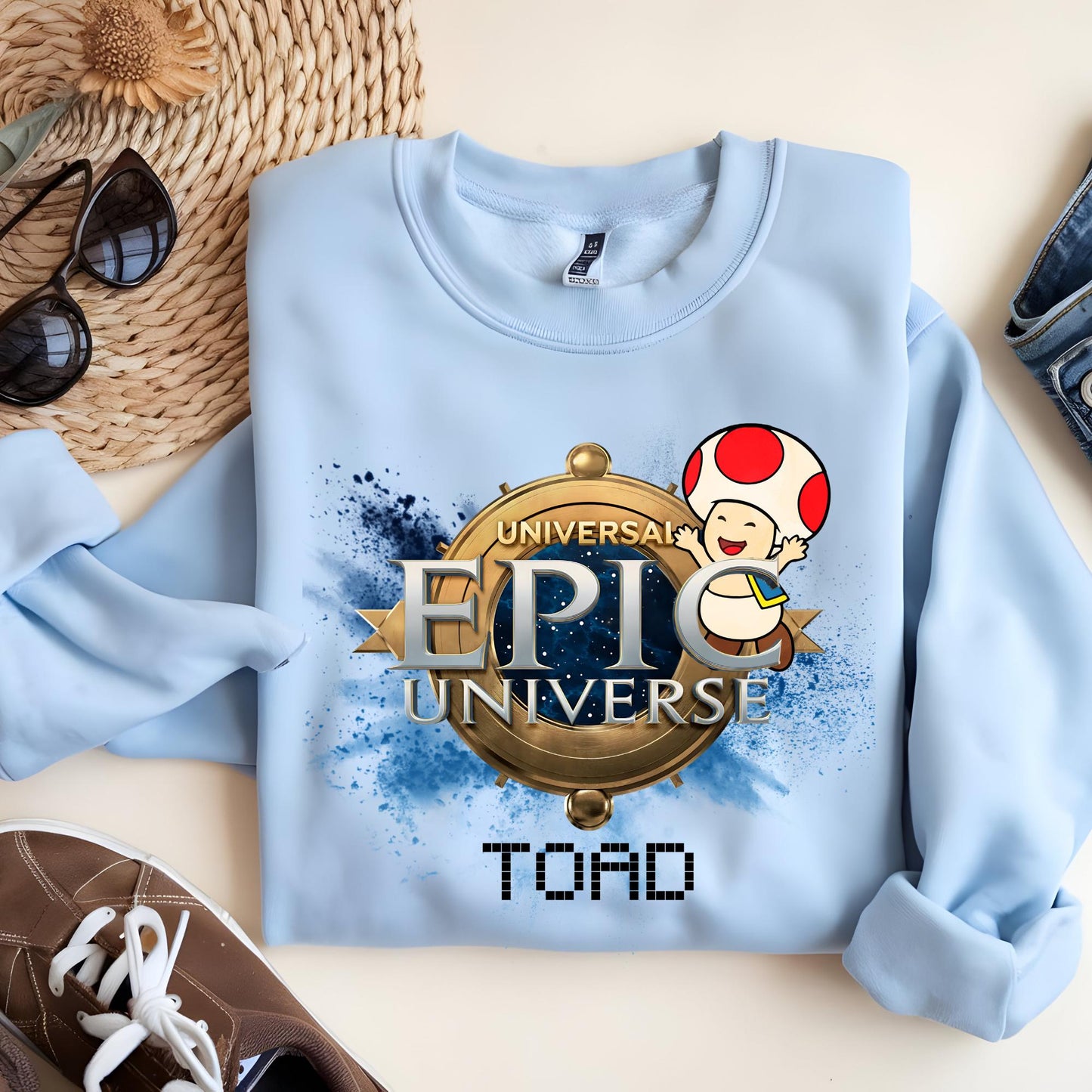Epic Universe Family Matching Sweatshirt, Personalized Holiday Hoodie, Mario Birthday Sweat