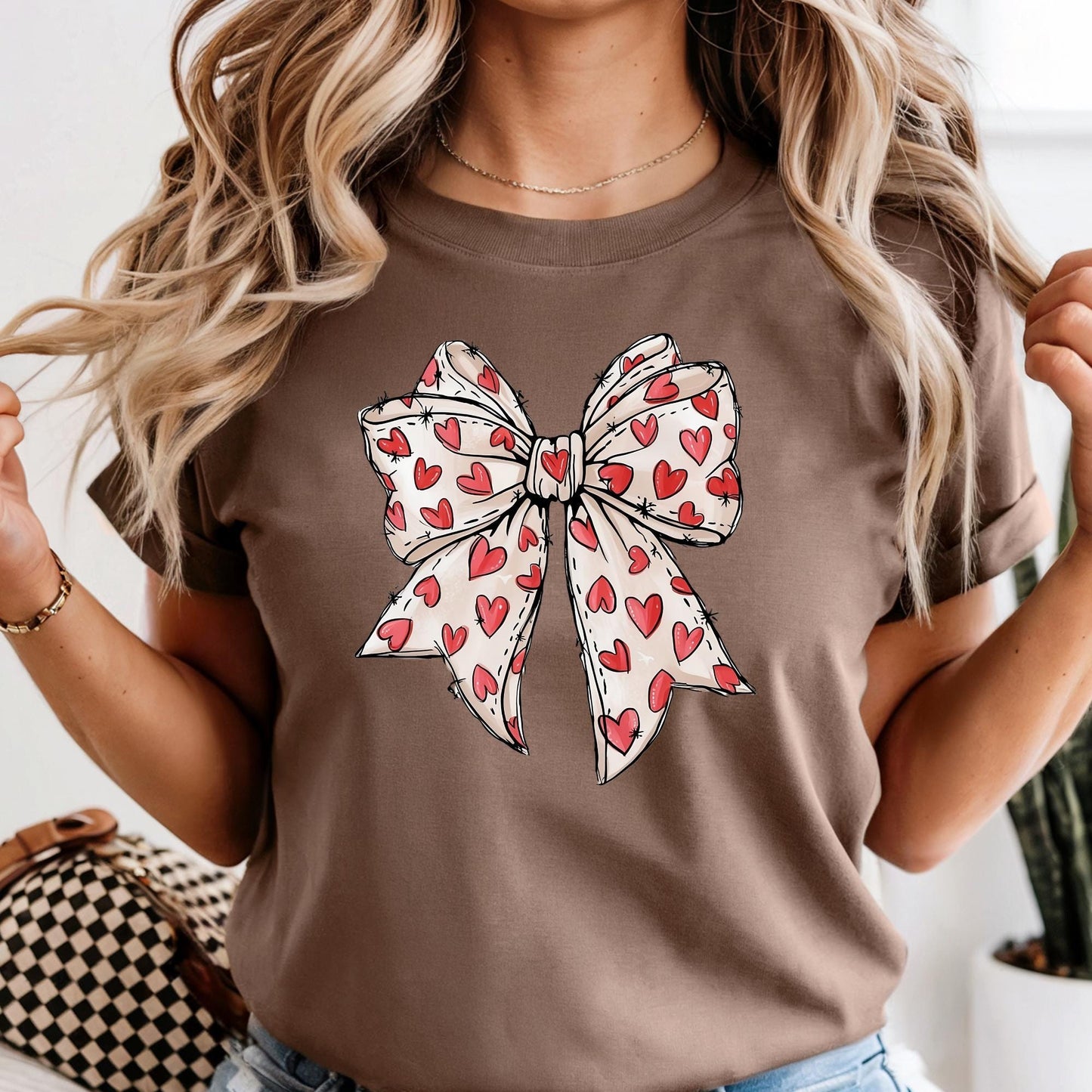 Comfort Colors® Coquette Shirt Valentines Day Gift, Cute Love Bow Tee