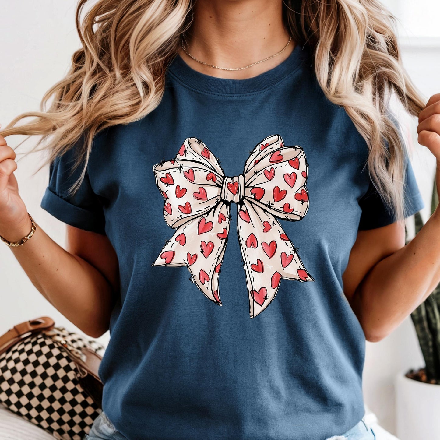 Comfort Colors® Coquette Shirt Valentines Day Gift, Cute Love Bow Tee