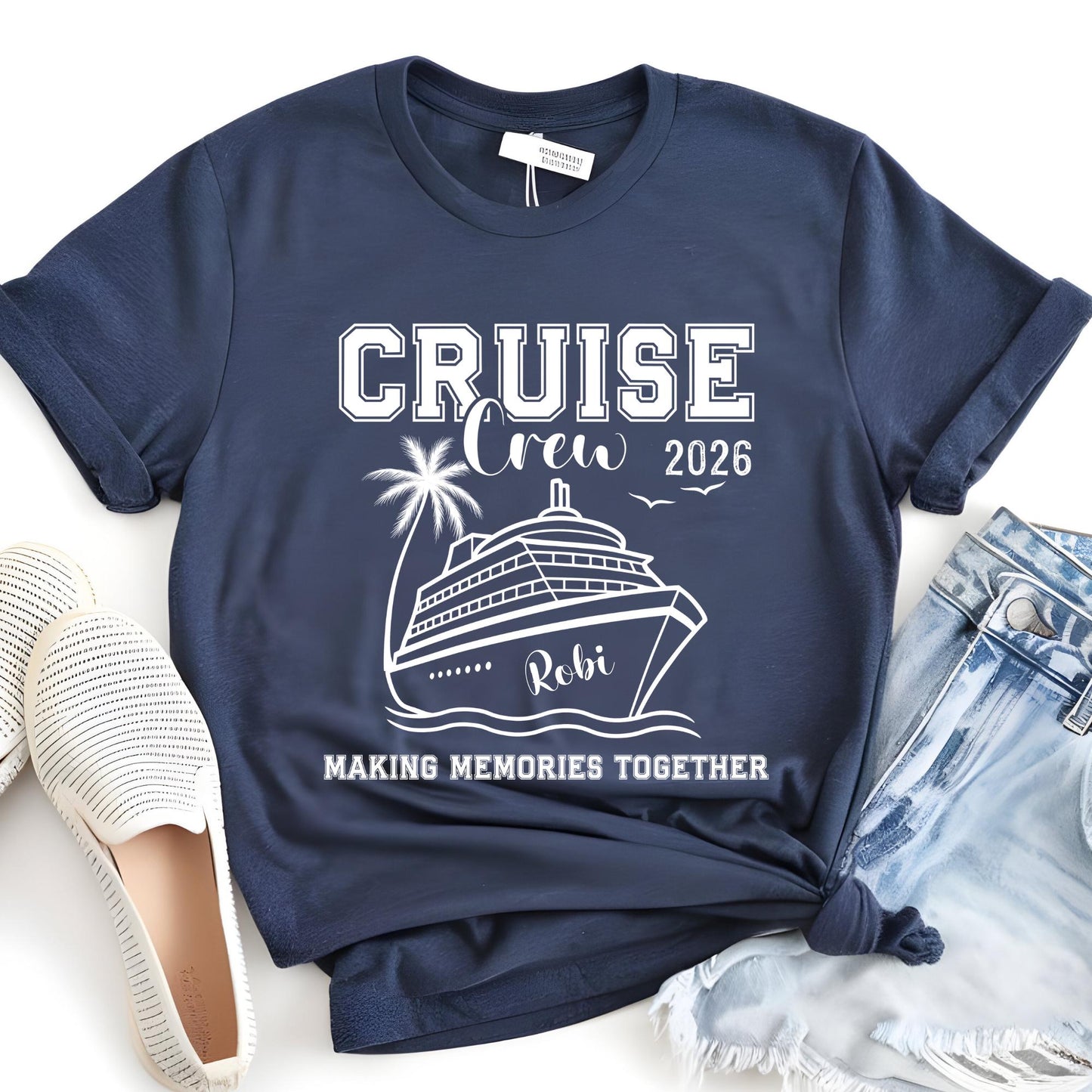 Custom Family Cruise Trip Shirt: Matching Vacation 2026 Making Memories Together Tees