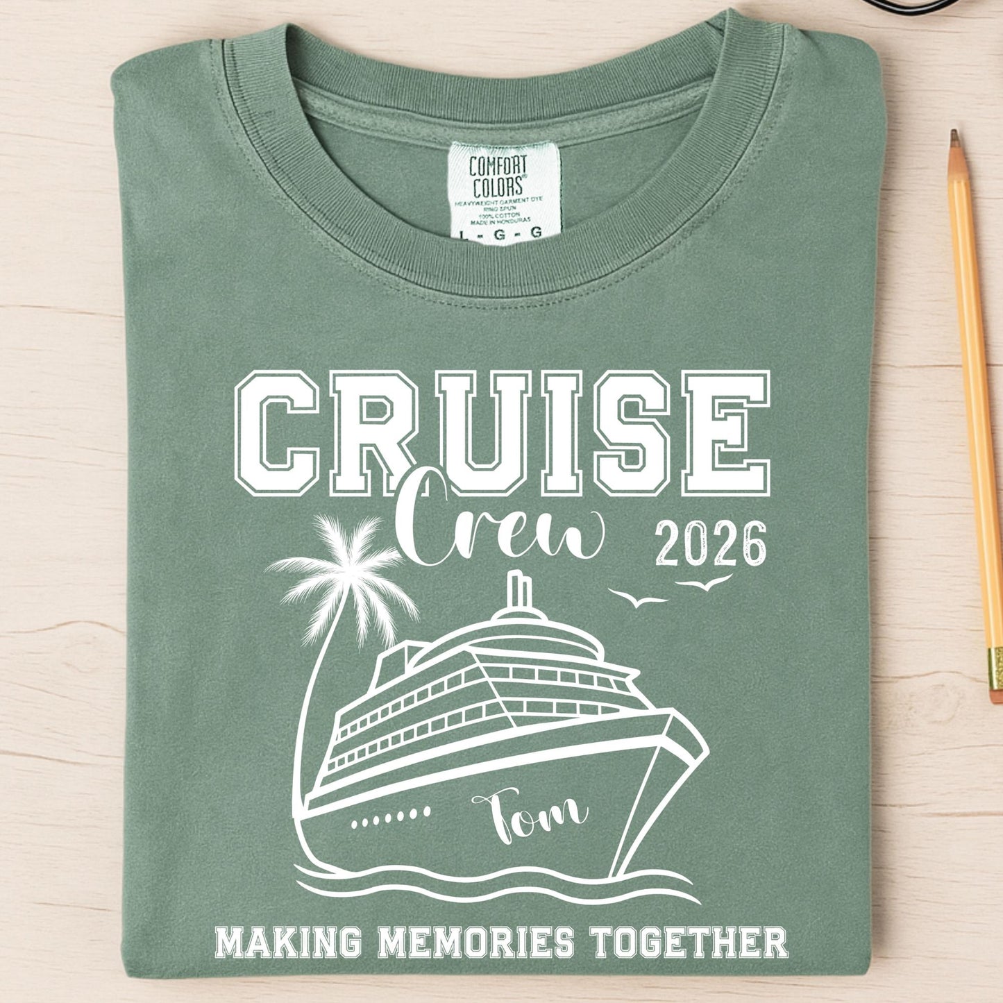 Comfort Colors® Cruise Crew Shirt, Making Memories Together 2026 Vacation Tee