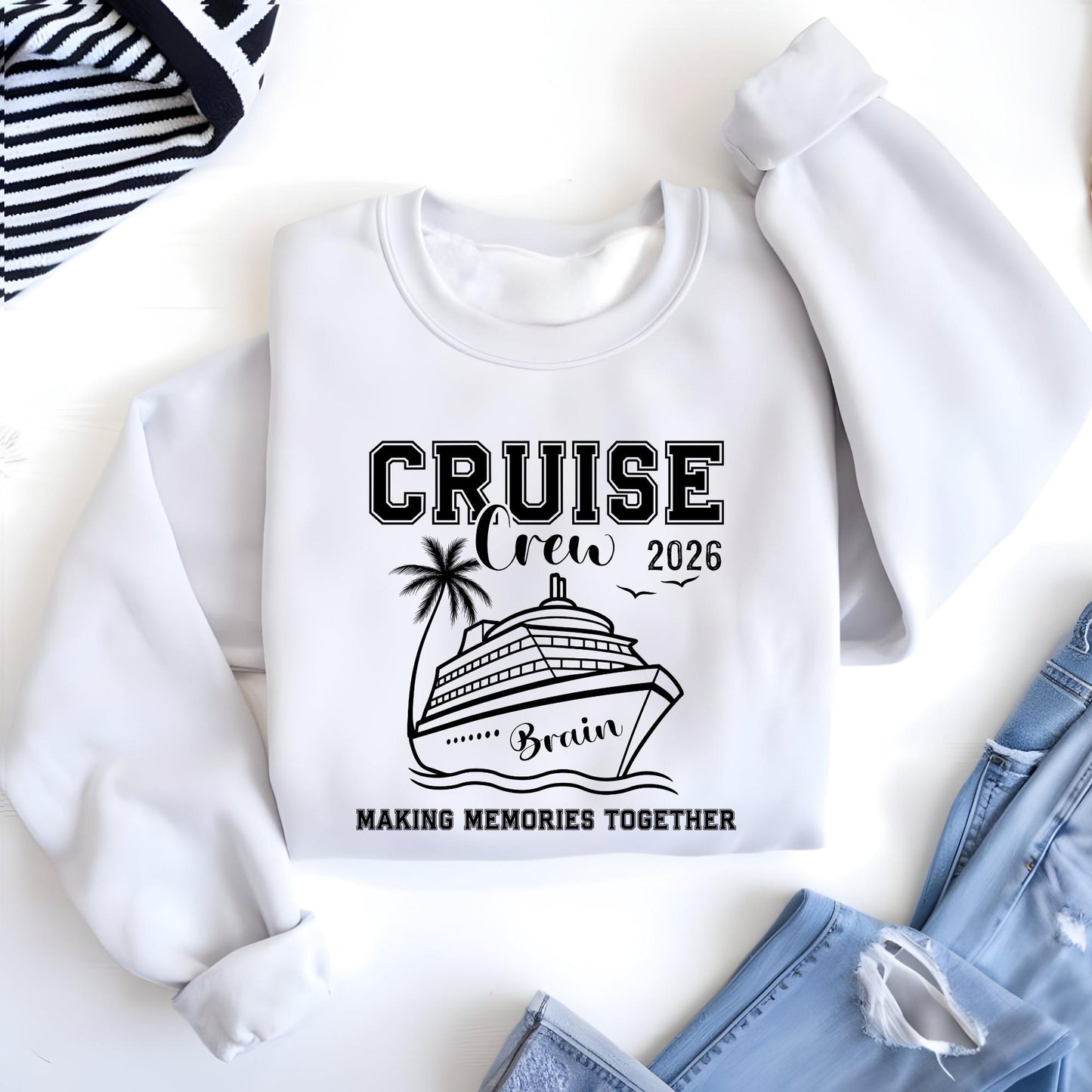 Cruise Crew Sweatshirt, Funny Cruise Sweat, Custom Family Cruise Hoodie, Matching Cruise Shirt
