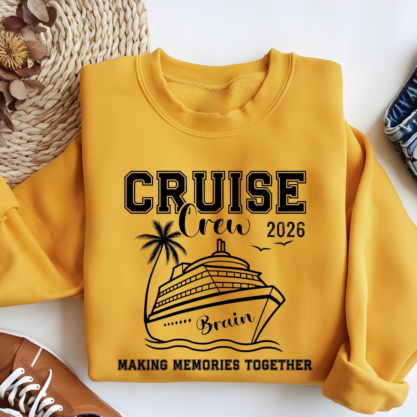 Cruise Crew Sweatshirt, Funny Cruise Sweat, Custom Family Cruise Hoodie, Matching Cruise Shirt