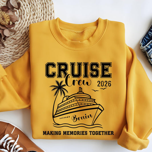 Cruise Crew Sweatshirt, Funny Cruise Sweat, Custom Family Cruise Hoodie, Matching Cruise Shirt