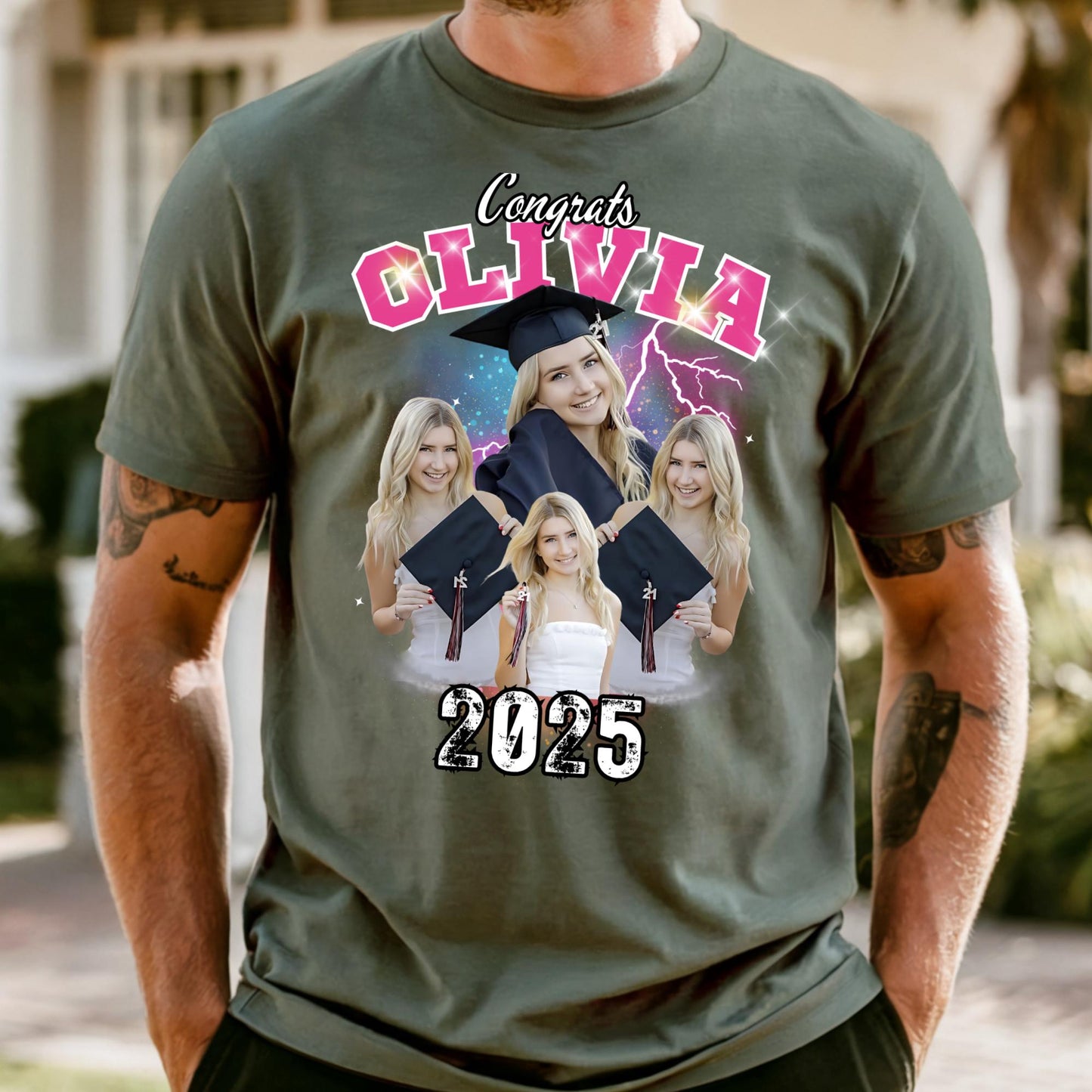Comfort Colors® Custom Your Own Graduation Bootleg Shirt, 90s Style Birthday Tee