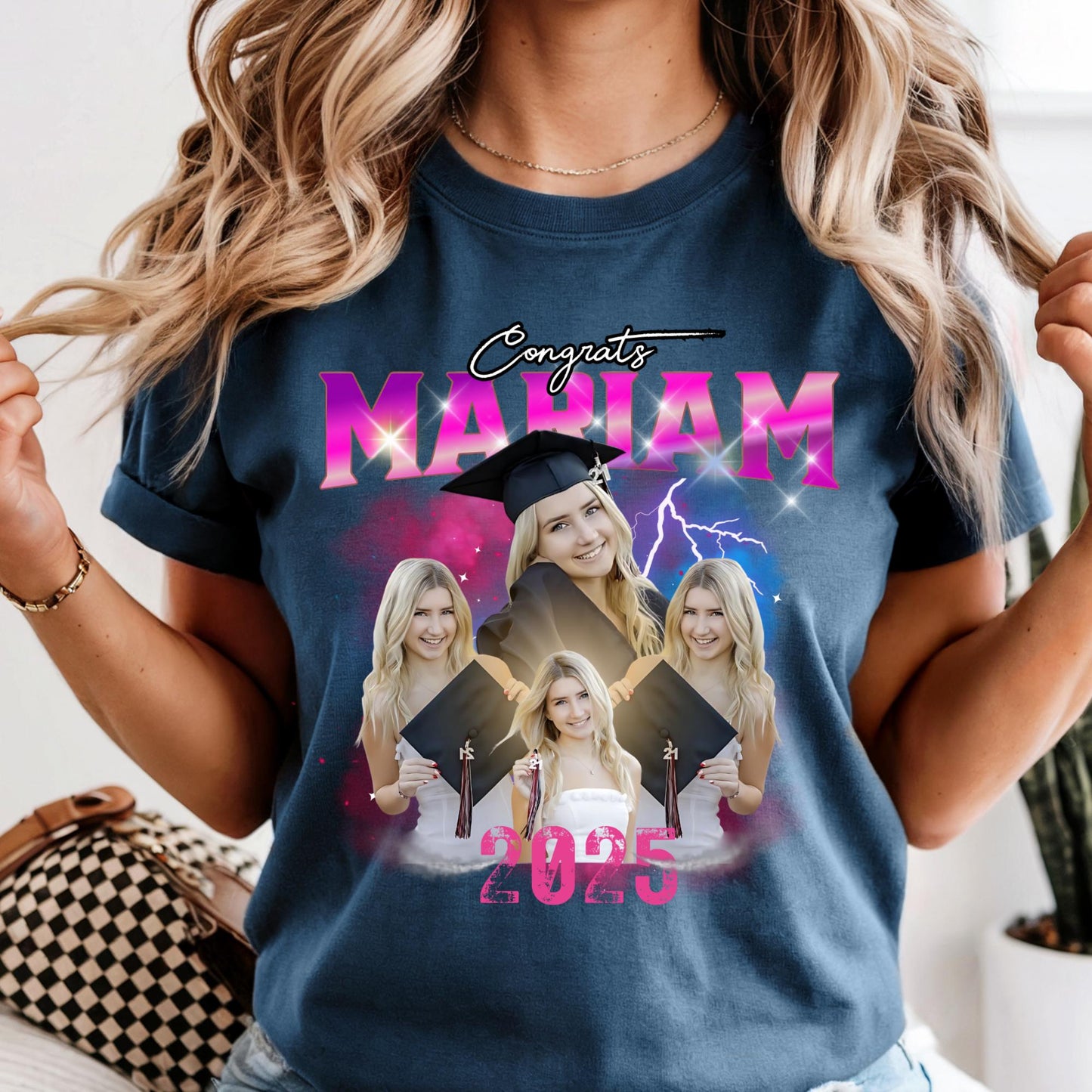Comfort Colors® Custom Your Own Graduation Bootleg Shirt, 90s Style Birthday Tee
