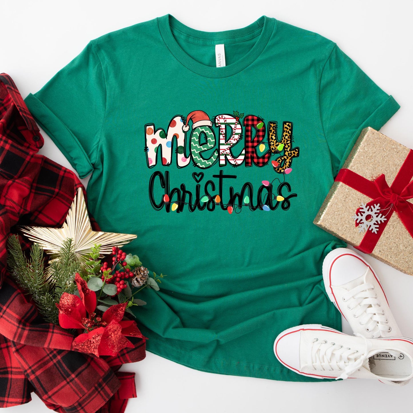 Merry Christmas Shirt, Cute Holiday T Shirt, Festive Graphic Tee, Unisex Christmas Outfit, Fun Xmas Gift