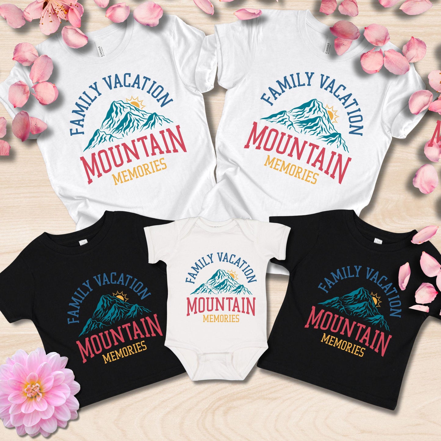 Family Vacation Shirts, Matching Family Tees, Mountain Memories T Shirt, Family Trip Outfit, Custom Family Tee