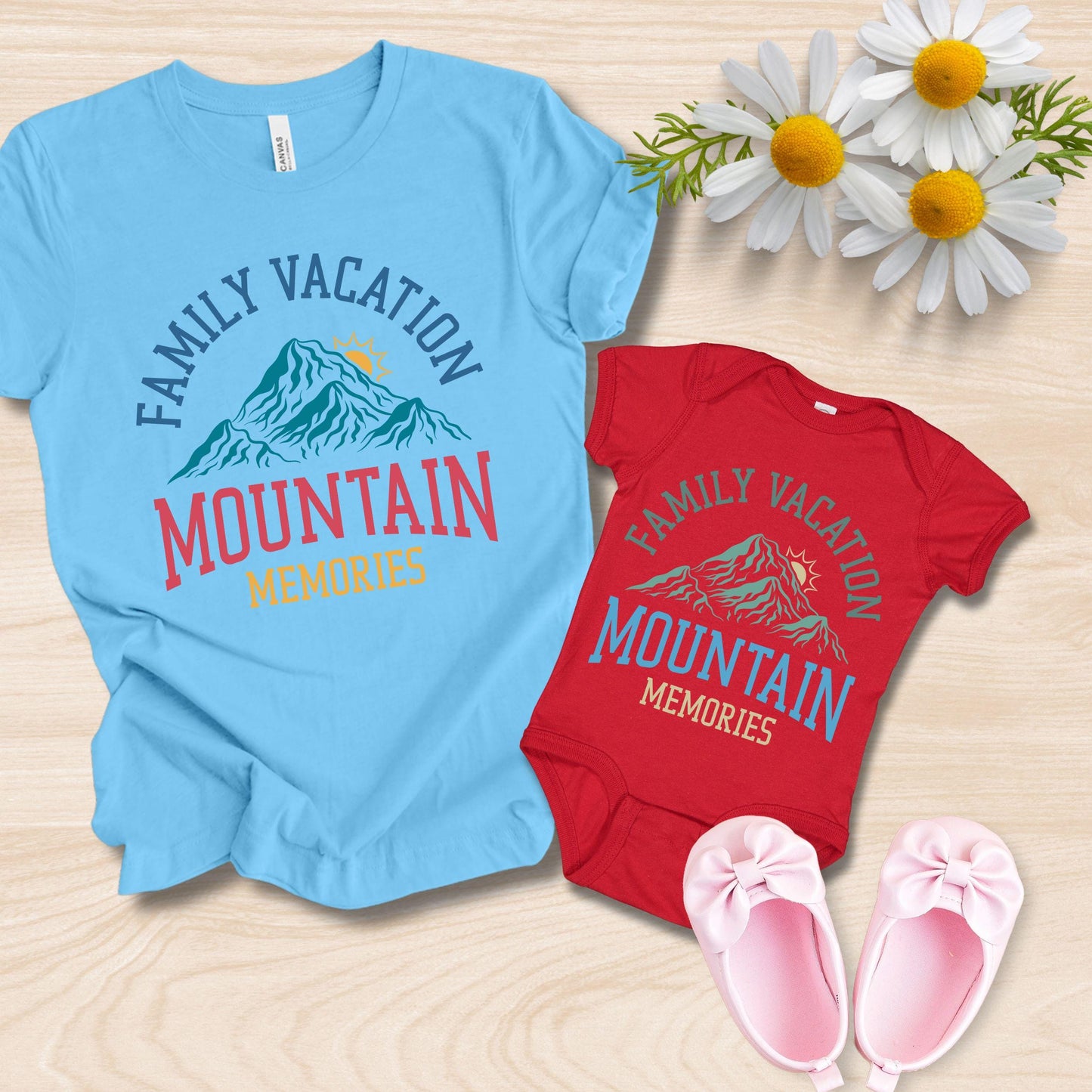 Family Vacation Shirts, Matching Family Tees, Mountain Memories T Shirt, Family Trip Outfit, Custom Family Tee