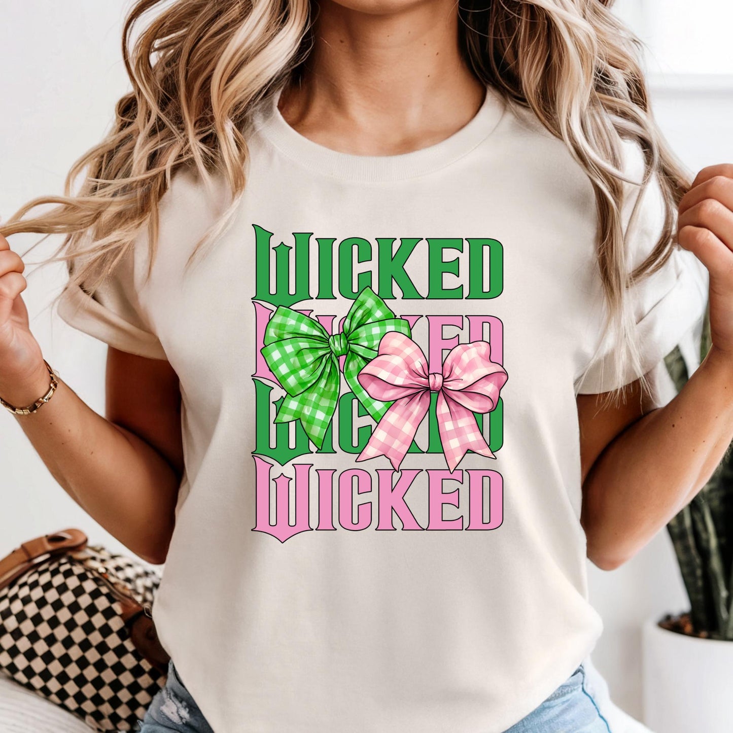 Custom For Good Wicked Comfort Colors® Shirt, Wizard Fan T-shirt, Elphaba and Glinda , 2 Side Wicked Tees