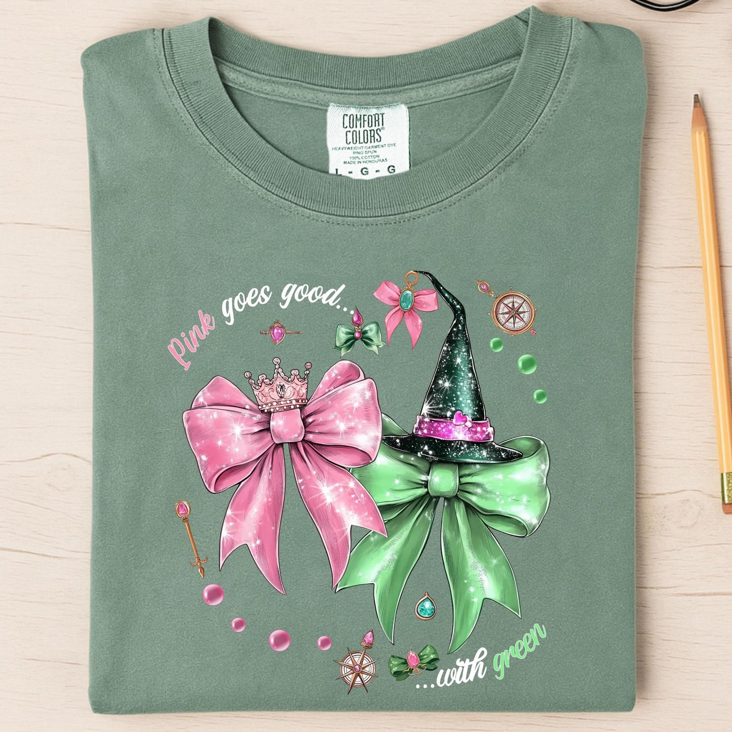 Comfort Colors® Wicked Bow Shirt, Wizard of Oz Magic Coquette Tee